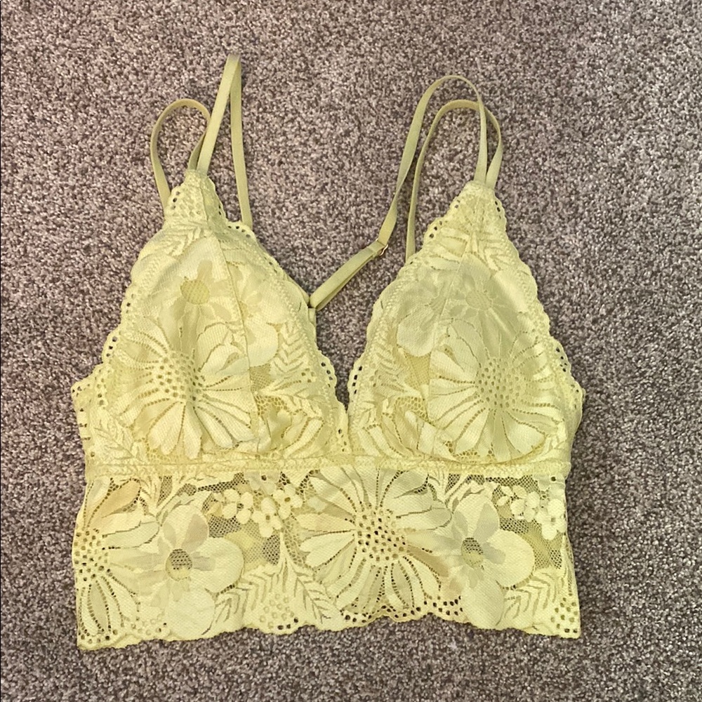 Yellow Lace Bralette